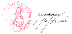 Proboszcz parafii.